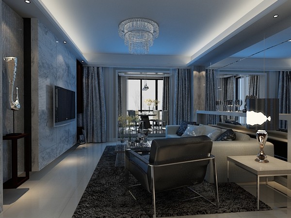 3d living dining room model - Living and Dining room 0001 by shaguala